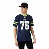 New Era Seattle Seahawks T-Shirt NFL Jersey American Football Fanshirt Blau - L