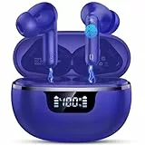 Bluetooth Kopfhörer, In Ear Kopfhörer mit ENC Noise Cancelling Mic, Kabellose Kopfhörer 40 Std Spielzeit Tiefer Bass mit LED-Anzeige, IP7 Wasserdicht Ohrhörer USB-C, Kopfhörer Kabellos Bluetooth 5.4