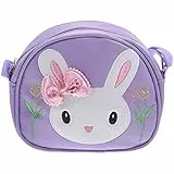 TENDYCOCO Umhängetasche Kinder Mädchen Kleine Crossbody Tasche Mit Verstellbarem Schultergurt Und Hase Design Für Schule Reisen Und Geschenke