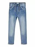 NAME IT Jungen Nkmrobin Dnmthayer Swe Noos Jogger, Light Blue Denim, 134 EU