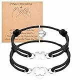 VU100 Paare Geschenke Paare Armbänder Geschenke für Sie und Ihn Fernbeziehung Pinky Versprechen Armband Weihnachten Valentinstag Geburtstag für Freund Freundin Frau Ehemann