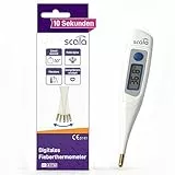 scala Digitales Fieberthermometer SC 42 flex Speed Gold Tipp, Weiß