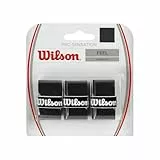 Wilson Unisex Griffband Pro Overgrip Sensation, schwarz, 3 Stück, WRZ4010BK