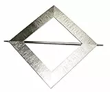 GARDINIA Dekospange Uranus mit Stab, Vorhang-Raffhalter zum Dekorieren/Raffen von Stoffen und Vorhängen, Außenmaß Ø 14,5 cm, Metall, Edelstahl-Optik