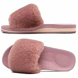 COFACE Hausschuhe Damen Fell Plüsch Pantoffeln 38 Flauschige Schlappen Winter Warm Badeschuhe Puschen für Damen