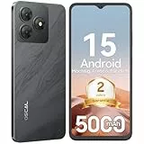 OSCAL Smartphone 2025 Android 15, 12GB+128GB/2TB TF Handy, 6.56'' HD+ 90Hz Smartphone Ohne Vertrag, 13MP+8MP, 5000mAh, Dual SIM/OTG/GPS/Fingerabdruck/Gemini AI/2 Jahre Garantie