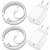 iPhone Ladekabel, [MFi-Zertifiziert] 2er-Pack 20W iPhone Ladegerät Apple-Ladekabel 2M, iPhone-Schnellladegerät mit USB-C-auf-Lightning-Kabel für iPhone 14 13 12 11 Pro Max XS XR X 8 7 6 Plus 5 iPad
