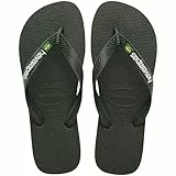 Havaianas - Top Brasil Logo, Bequeme, Robuste und Leichte Badelatschen, mit Rutschfesten Sohlen, Brasilien-Flagge auf den Riemen, Unisex Erwachsene