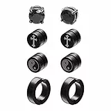 Airokiy Ohrringe Herren Schwarz Magnetisch Kreuzen Ohrstecker Schwarz Mit Magnet Kein Ohrpiercing Fake Ohrringe Magnet Tai Chi Hypoallergen