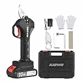 Irfora 21 V bürstenlose kabellose elektrische Astschere Wiederaufladbare 10 Ah Lithiumbatteriebetriebene Astschere Gartenschere 30 mm Schnittdurchmesser mit Ersatz 2000 mAh