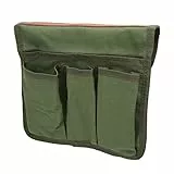 Alomejor Campingstuhl-Armlehnen-Aufbewahrungstasche mit 3 Seitentaschen, Strandstuhl-Hängeaufbewahrung, Organizer für Outdoor-Wanderstuhl(Militärgrün)