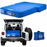 Pittman Airbedz – Jeep-Matratze/UV-Luftmatratze mit eingebauter Pumpe – Premium 4Runner Matratze, Jeep Wrangler Luftmatratze & größere SUV-Matratze mit geruchsarmem Stoffschalen-Design – 167,6 x 132,1