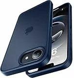 CASEKOO Matt Power für iPhone 16e Hülle [TOP Militärschutz] Stoßfeste Kratzfeste Schutzhülle (Anti-Fingerabdruck) Dünne Griffige Mattierte Handyhülle iPhone 16e Case Slim, Blau