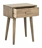 SAFAVIEH Modern Wooden Accent Table, in Brown, 40 X 60 X 64