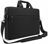 TECOOL 15,6 16 Zoll Laptoptasche Schultertasche für 15 15,6 16'' Lenovo Acer ASUS Dell HP Umhängetasche Notebook Laptop Wasserdicht Aktentasche, Tasche MacBook Pro 16 M4 M3 M2 M1, Schwarz