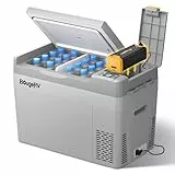 BougeRV CRPRO Kompressor Kühlbox 12v, 29 Liter Auto-Kühlbox(-22℃~10℃), 12/24V DC &110-240V AC Tragbarer Auto-Kühlschrank, 12v Kühlschrank, für Auto, Camping, Reisen (Aktualisierte Version)