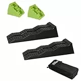 TRUTZHOLM 2 x Auffahrkeil Stufenkeil Ausgleichskeil mit extra Block 56 x 20 x 13 cm Kunststoff hochbelastbar 5 t Tragkrfat für Wohnmobil Camper PKW SUV rutschfester Keil