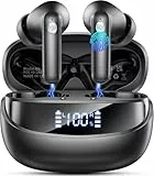 Bluetooth Kopfhörer, 2026 Kopfhörer Kabellos Bluetooth 5.4 HiFi Stereo, Ohrhörer mit LED Anzeige, IP7 Wasserdicht Kabellose Kopfhörer, 50 Std Spielzeit In Ear Kopfhörer mit 6 ENC Noise Cancelling Mics