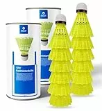 ATHLEJOY 36x Badminton Federbälle - Training und Wettkampf - Badmintonbälle für den Einsatz im Freien und in der Halle