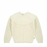 Steiff Pullover EU Größe 110 Eggnog, Pulli langärmelig, Kinder-Pullover, warm und bequem, waschmaschinenfest