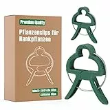 Miuezuth 96 Stück Pflanzenclips für Tomaten, Gurken, Kletterrosen und andere Rankpflanzen, Stabile Hochwertigem Pflanzenklammern, Rankhilfe für Pflanzen (48 große + 48 kleine)