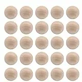 EXCEART 50Pcs Unvollendete Holzkugeln 25Mm Basteln Holzperlen Nicht Poröse Loch Graffiti Malerei Schmuckherstellung Zubehör (Holzfarbe)