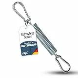 riijk Hängesessel Schwingfeder für Hängesessel mit Gestell oder Deckenmontage | 2 Karabiner | Für Hängestuhl, Hängeschaukel und Boxsack Halterung | Made in Germany
