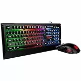 Tt Esports/Thermaltake Challenger Combo RGB (GER) | Tastatur-Maus-Set | Ergonomisch | rechts-und linkshänding | deutsches Layout (QWERTZ) | schwarz