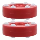 SOIMISS Rollhockey Pucks 2 Stück Weiche Hockeybälle Kunststoff Straßenhockey Trainingspucks Outdoor Inline Hockey Bodenpucks für Vereine Schule Spieltraining