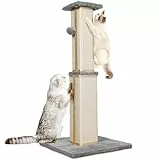 Eukue Kratzbaum Katzen Großer, Katzenkratzbaum 80 cm mit Katzenplattform Oben, Kratzbaum Sisalseil und Stabiler Bodenplatte, Großer Innenkratzbaum für Kätzchen und Erwachsene Katzen