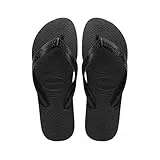 Havaianas Top Color, Unisex Flipflop, Black,