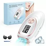 Haarlosy IPL Geräte Haarentfernung Laser mit Kühlfunktion, 5 Energiestufen 999,900 Lichtimpulse Schmerzfreie IPL Haarentfernungsgerät für Frauen Männer Gesicht, Achseln, Beine und Körper (Weiß)