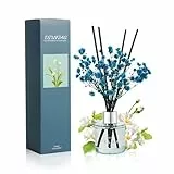 DIUFJAG Raumduft Freesie Mit 8 Duftstäbchen, 50ml, Duftdiffusor mit Getrockneter Blume für Badezimmer, Kleiner Ort