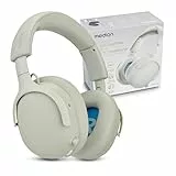 MEDION Over Ear Kopfhörer HX-1 Plus (kabellos, Feed Forward Noise Cancelling, Bluetooth 6.0, Wireless, 5+1 EQ Presets, bis zu 100 Stunden Akkulaufzeit, IPX4 Spritzwasserschutz) Monochrome