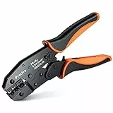 Crimpzange für Isolierte Kabelschuhe, Preciva Kabelschuhzange Crimpwerkzeug geeignet für 0,5-6mm², Krimpzange, Presszange ideal für Elektroarbeiten Heimwerkerprojekte