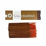 Vijayshree Golden Nag Chandan Räucherstäbchen - 100 g - 5 Packungen mit 20 g (70–90 Stäbchen) Aromatherapie - Meditation - Yoga - Umweltfreundliche Verpackung