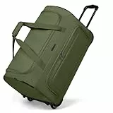 REDOLZ große M Trolley-Reisetasche mit Rollen 61 cm | 71 Liter | für Männer & Frauen (Duffle Essentials)