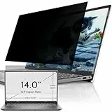 IPROKKO Laptop Sichtschutzfolie 14 Zoll, Abnehmbarer Sichtschutz Seitenverhältnis 16:9 Anti Blaulicht Blendschutz Blickschutzfolie Displayschutz Blickschutzfilter für Hp/Dell/Acer/Lenovo/ThinkPad/Asus