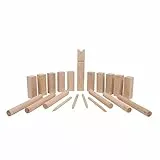 small foot Wurfspiel Wikingerspiel Kubb Familiengröße, 100% Naturholz mit Tragenetz und Anleitung, 4916
