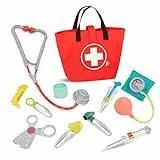 B. toys Arztkoffer Kinder 11 Teile mit Zubehör – Tasche, Fieberthermometer, Spritze, Stethoskop und mehr – Spielzeug ab 18 Monaten
