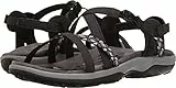 Skechers Damen Reggae Slim Vacay Slingback Sandalen, Black Duraleather/Webbing, 40 EU