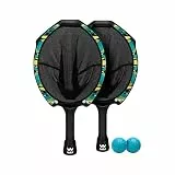 Waboba Slingair Slingshot Fang & Launch Spiel - One‑Motion Sling Air Paddle Spiel mit 2 Schlägern & 2 Softbällen, Indoor Outdoor Active Fangspiel für Kinder & Familien
