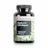 Hyaluronsäure Kollagen Komplex - 180 Kapseln - Angereichert mit Biotin, Selen, Zink, Vitamin C aus Acerola & Bambusextrakt - Laborgeprüft