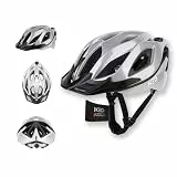 KED Spiri II Trend Allround Fahrradhelm Mit LED Licht Und Reflektor, Optimierter Belüftung, Insektenschutznetz Und K-FIT System | Farbe: K-Star Pure | Größe: 52-58 (M)