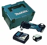 Makita DTM 51 Akku Multifunktionswerkzeug mit 2 x Akku 5 Ah + Ladegerät im Makpac