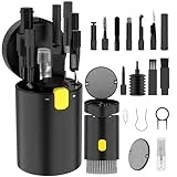 VICHYIE 20 in 1 Tastatur Reinigungsset mit Bürste, Kopfhörer Reinigungsset für AirPods 1/2/3/Pro, PC Reinigungsset Zubehör für Laptop, Handys, Tastatur, Ohrhörer, Kamera (Schwarz)