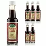 6x Exzellent Worcester Sauce Dresdner Art – würzig & aromatisch – 6x 140 ml – vielseitige Würzsoße