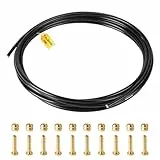 Supaway Fahrrad Hydraulik Bremsleitung 4M Fahrrad Scheibenbremsen Ölschlauch, Bremsschlauch Hydraulische mit 10 Oliven-Anschlusseinsätzen Zubehör für SRAM/Shimano BH59 MTB Bike Radfahren (10000 PSI)