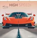 Alpha Edition - High Speed Kalender 2026 – Broschürenkalender 30×30 cm, mit 12 Luxusauto-Motiven, 6-sprachigem Kalendarium & Zusatzinfos, FSC-zertifizierter Wandkalender für Autofans