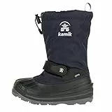 Kamik Unisex-Jungen Waterbug8g Winterstiefel, Blau (Navy/Marine), 39 EU